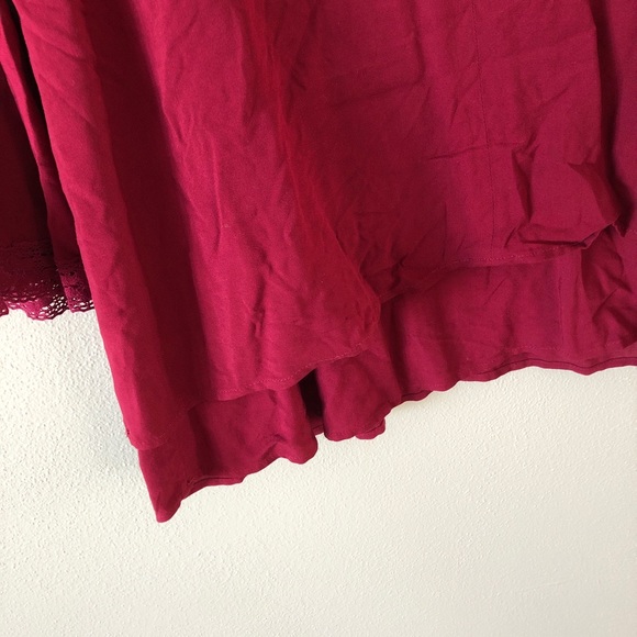Miami jasmine bell sleeve tunic. Maroon. Size S - Picture 6 of 8